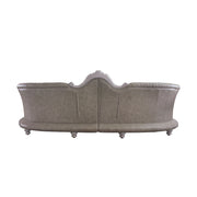 Dresden - 43" Sofa With 5 Pillows - Synthetic Leather & Vintage Bone White - R&R Furniture Gallery (Fountain Valley, CA)