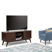 Draper - Handcrafted Mid Century Low TV Media Stand - R&R Furniture Gallery (Fountain Valley, CA)