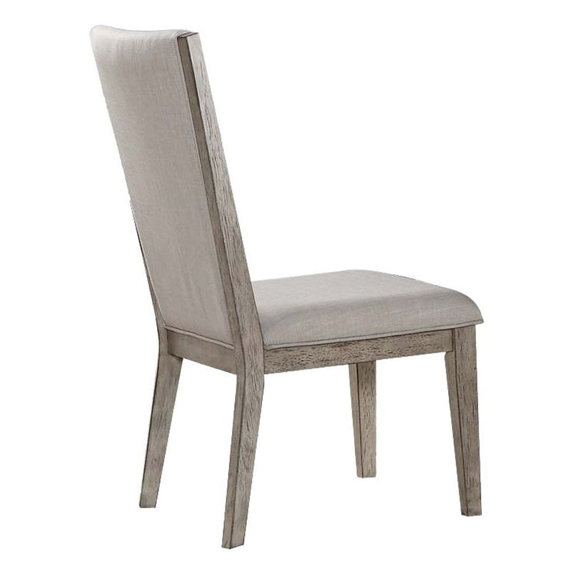 Rocky - Side Chair (Set of 2) - Fabric & Gray Oak - R&R Furniture Gallery (Fountain Valley, CA)