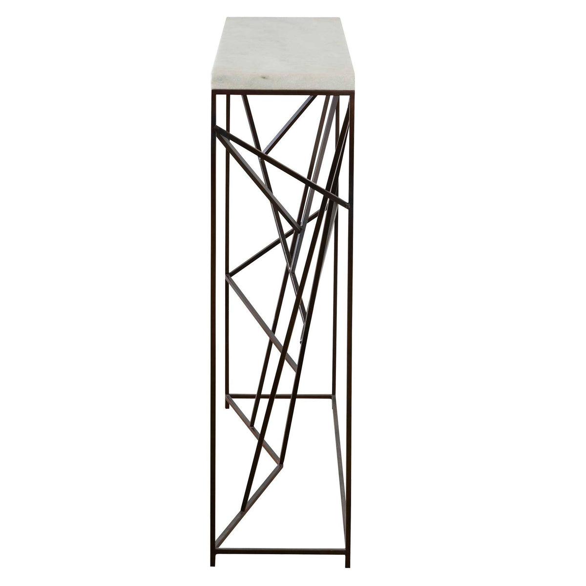 Pick Up Sticks - Console Table - Bronze / White