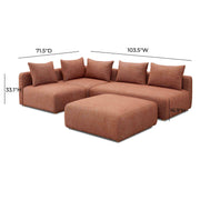 Hangover - 4-Piece Modular Chaise Sectional - R&R Furniture Gallery (Fountain Valley, CA)