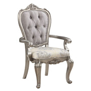 Ariadne - Arm Chair (Set of 2) - Velvet & Antique Platinum - R&R Furniture Gallery (Fountain Valley, CA)