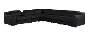 1116 - 7-Piece L-Shaped Sectional Sofa In With 4 Power Recliners & Power Headrests