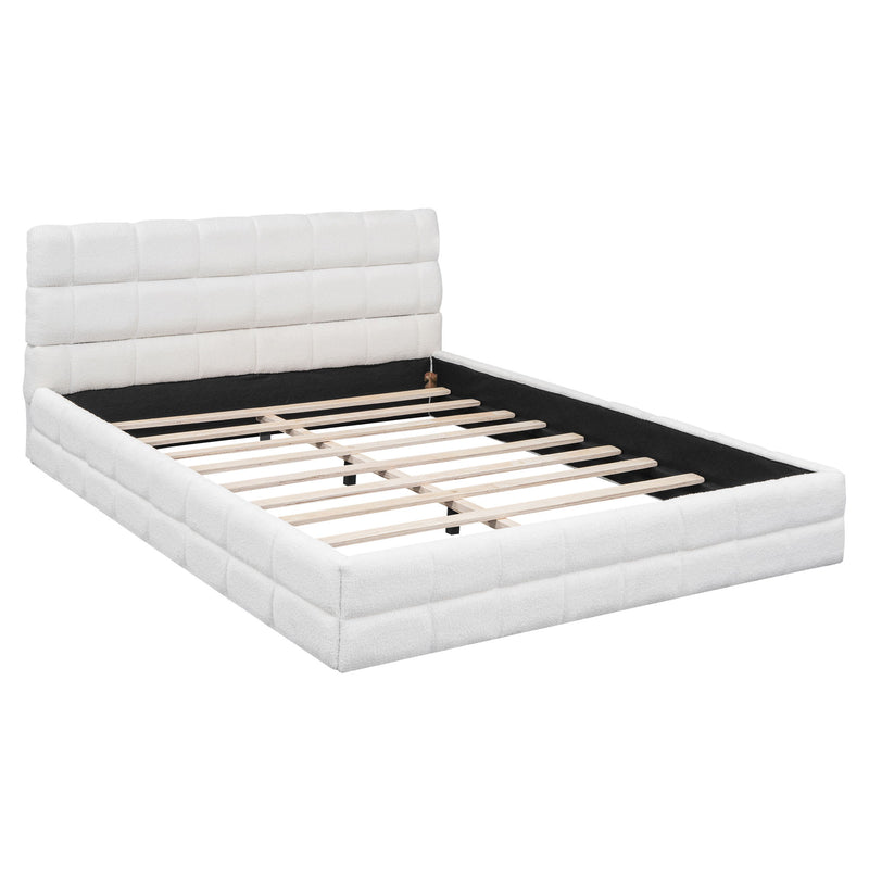 Upholstered Platform Bed With Headboard - R&R Furniture Gallery (Fountain Valley, CA)