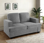 Modern Loveseat, Comfortable 2 Seater Couch With Deep Seating, Loose Back Cushions, Wide Arms - R&R Furniture Gallery (Fountain Valley, CA)