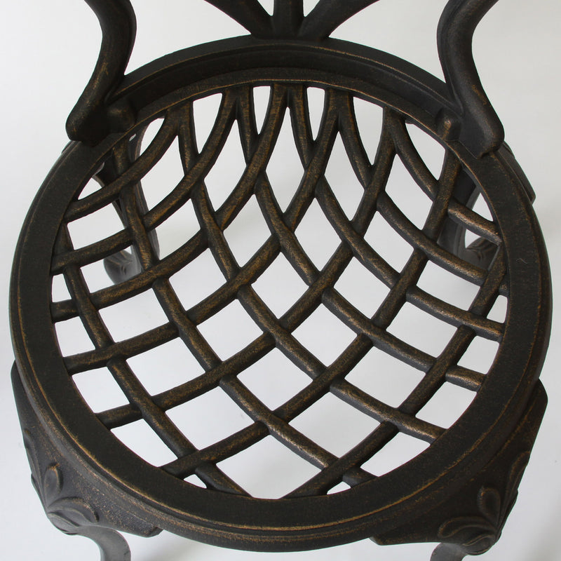 Thomas - 3 Pieces Cast Bistro Set - Black / Gold - R&R Furniture Gallery (Fountain Valley, CA)