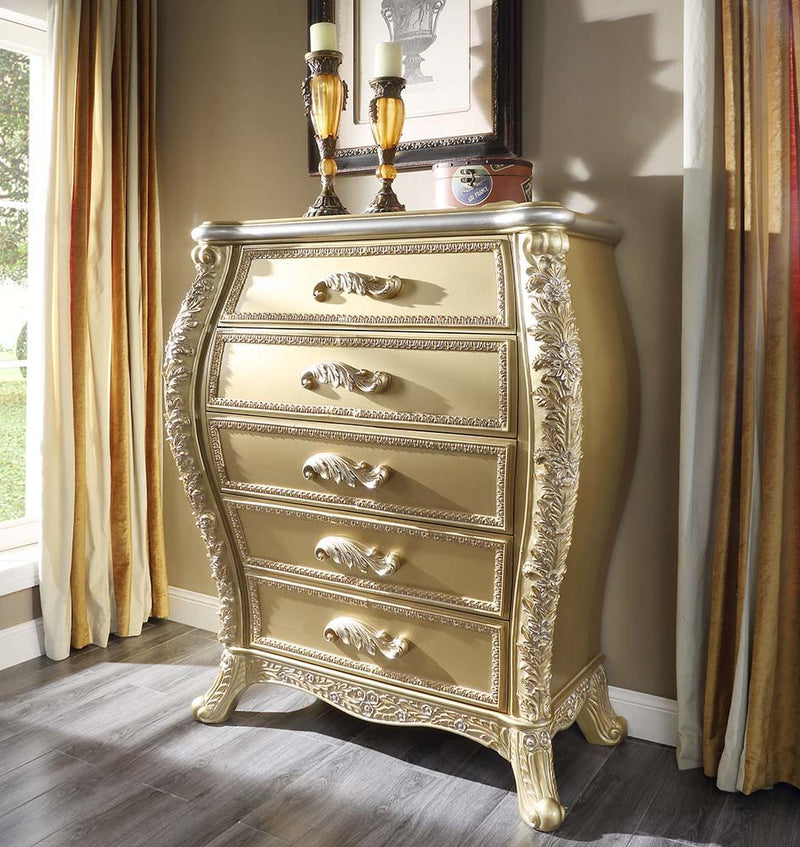Cabriole - Chest - Gold - R&R Furniture Gallery (Fountain Valley, CA)