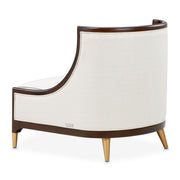Belmont Place - Accent Chair - Cream / Espresso - R&R Furniture Gallery (Fountain Valley, CA)