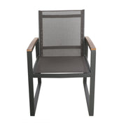 Aresha - Metal Outdoor Dining Armchair (Set of 2) - Gray - R&R Furniture Gallery (Fountain Valley, CA)