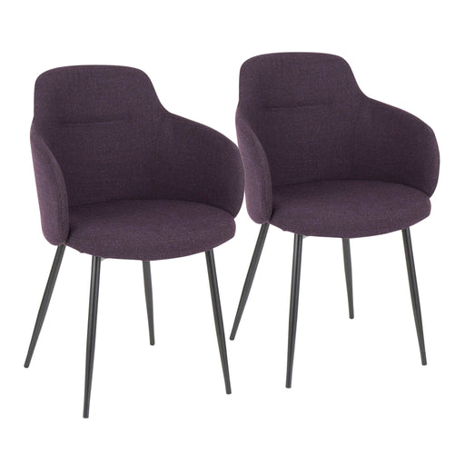 Lumi Source Boyne industrial side chair with a sleek metal frame and wooden seat, modern design for dining or workspace.