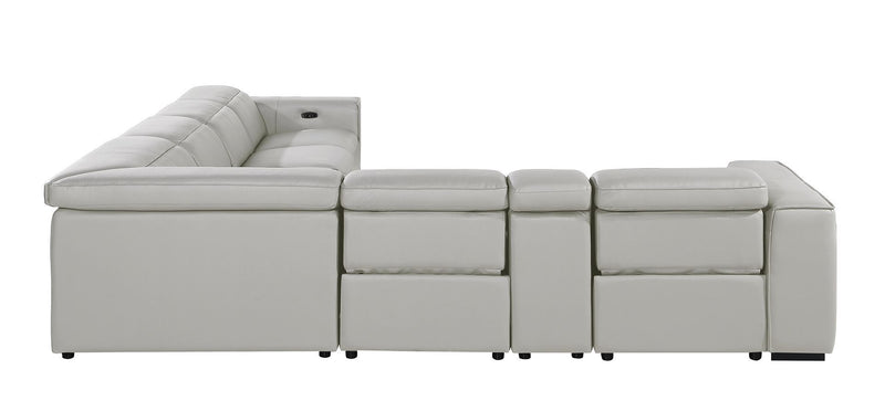 1224 - 7-Piece L-Shaped Sectional Sofa In With 4 Power Recliners & Power Headrests