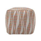 Ember - Woven Pouf - Cream / Natural - R&R Furniture Gallery (Fountain Valley, CA)
