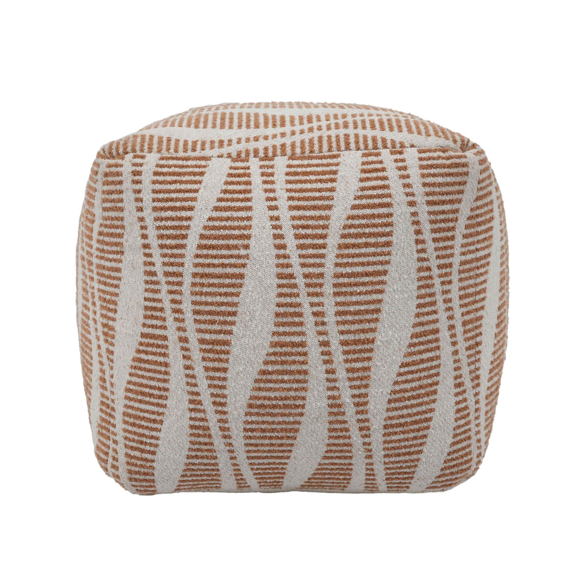 Ember - Woven Pouf - Cream / Natural - R&R Furniture Gallery (Fountain Valley, CA)