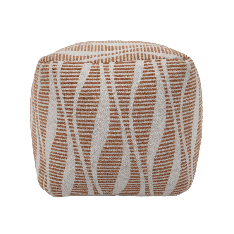 Ember - Woven Pouf - Cream / Natural - R&R Furniture Gallery (Fountain Valley, CA)