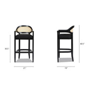 Americana - Mid-Century Modern Cane Back Counter Stool - R&R Furniture Gallery (Fountain Valley, CA)