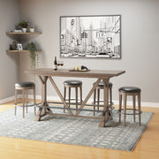 Bar Height Trestle Table - Brown - R&R Furniture Gallery (Fountain Valley, CA)