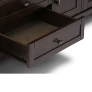 Warm Shaker - TV Media Stand Handcrafted - Tobacco Brown - R&R Furniture Gallery (Fountain Valley, CA)