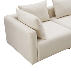 Hangover - Linen Loveseat - Cream - R&R Furniture Gallery (Fountain Valley, CA)