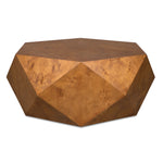 Hughes - Geometric Coffee Table - Dark Brown