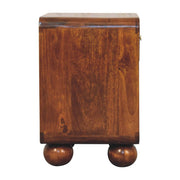 Open Woven Bedside Table, 1 Drawer - Chestnut - R&R Furniture Gallery (Fountain Valley, CA)