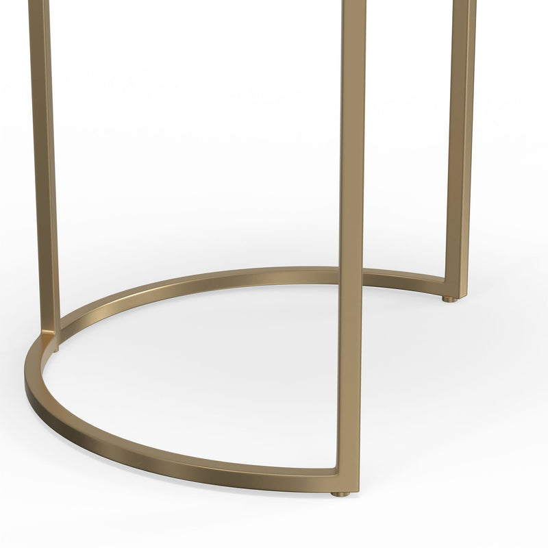 Drake - 2 Piece Nesting Table - Antique Nickel / Antique Copper - R&R Furniture Gallery (Fountain Valley, CA)