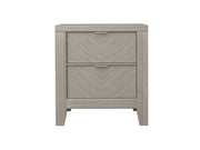 2 Drawer Nightstand - Light Gray - R&R Furniture Gallery (Fountain Valley, CA)