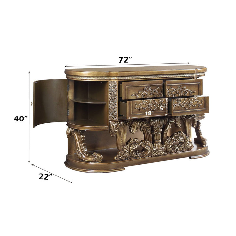 Constantine - Dresser - Brown & Gold - R&R Furniture Gallery (Fountain Valley, CA)