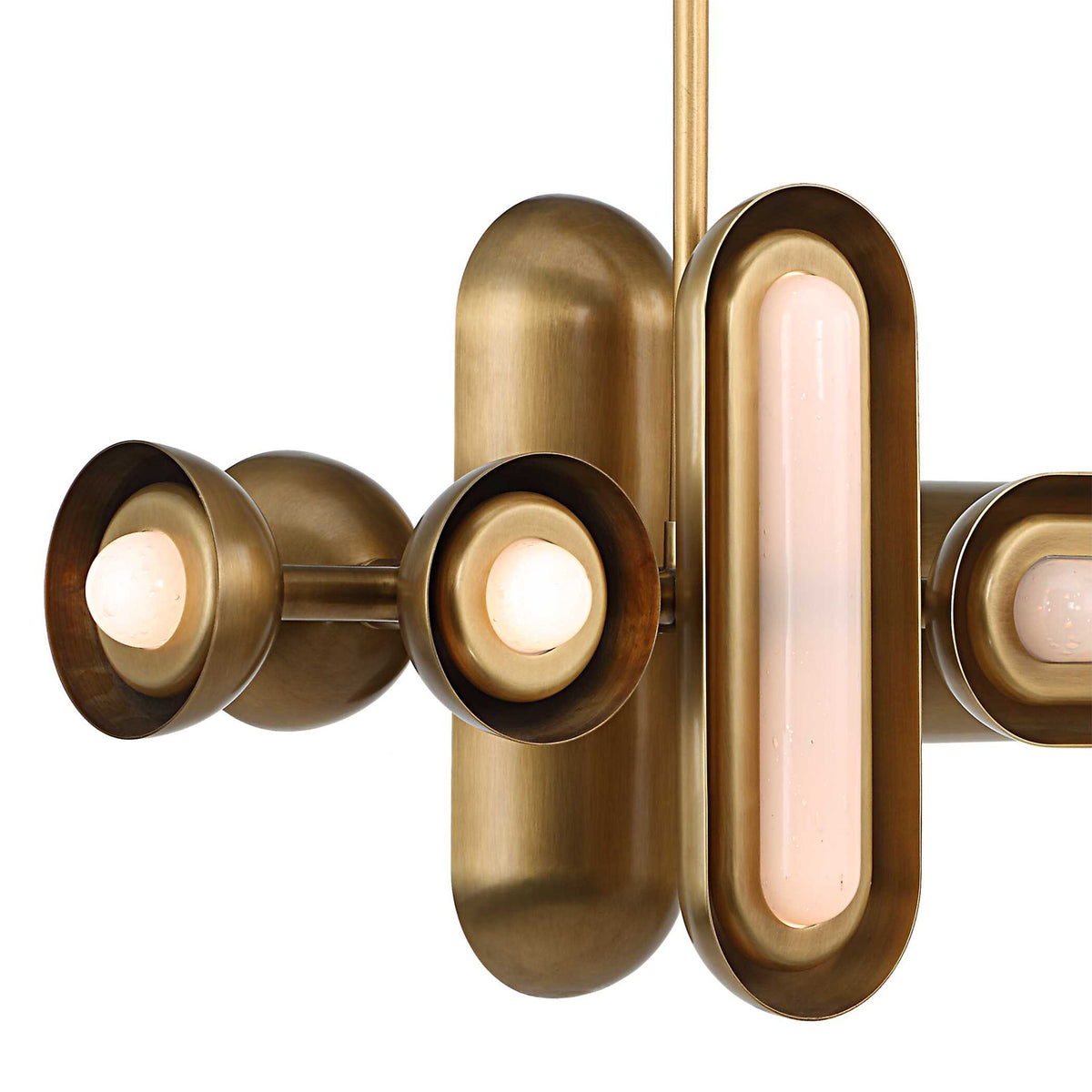 Dot Dash - 12 Light Pendant - Brass