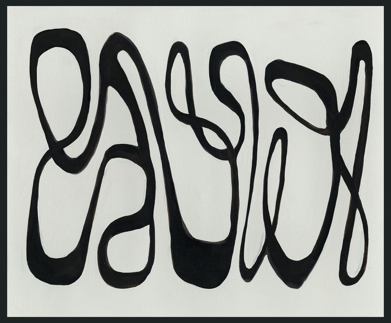 Mono - 48" x 72" Painting By Buddy Whitlock - Black / White - R&R Furniture Gallery (Fountain Valley, CA)