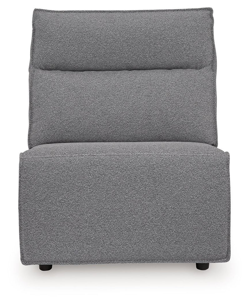 Modmax II reclining sectional in salt and pepper fabric by Signature Design by Ashley, showing comfortable, modern seating with reclining features.