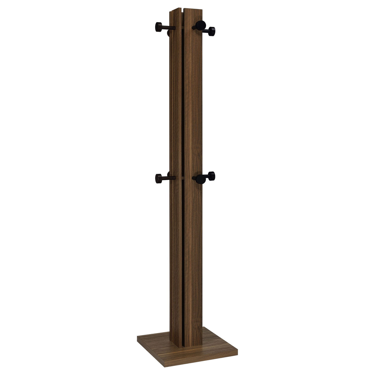 Rawlins - Coat Rack With 8 Hooks - Walnut