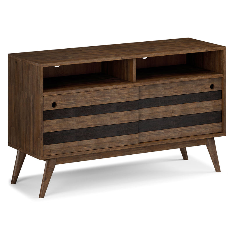 Clarkson - TV Stand - Rustic Natural Aged Brown - R&R Furniture Gallery (Fountain Valley, CA)
