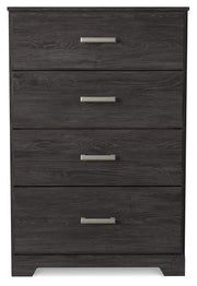 Belachime - Four Drawer Chest - Charcoal - R&R Furniture Gallery (Fountain Valley, CA)
