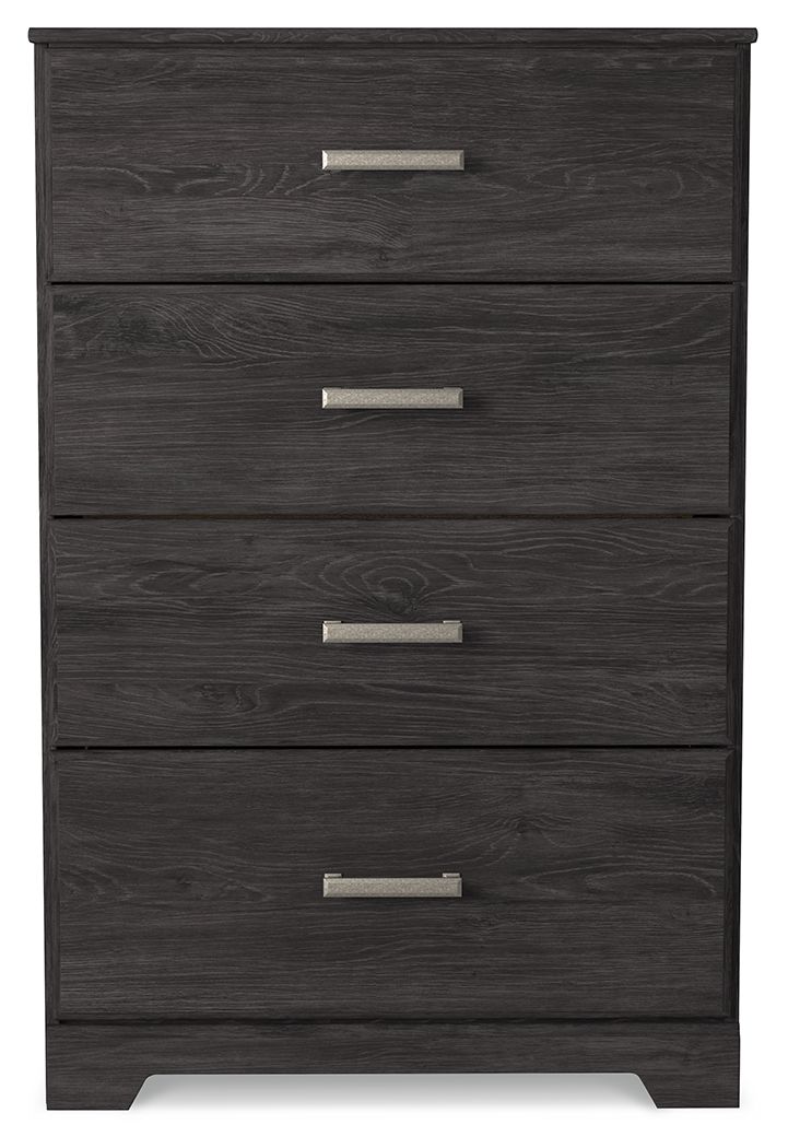 Belachime - Four Drawer Chest - Charcoal - R&R Furniture Gallery (Fountain Valley, CA)