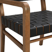 Upholstered modern style dining side chair by Noble House with sleek design and comfortable cushioning.