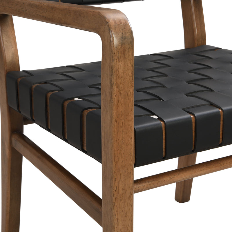 Upholstered modern style dining side chair by Noble House with sleek design and comfortable cushioning.