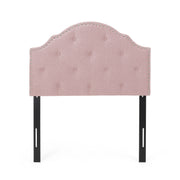 Flanner - Contemporary Fabric Upholstered Twin Headboard - Blush - R&R Furniture Gallery (Fountain Valley, CA)