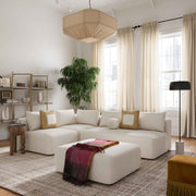 Hangover - Boucle Modular Loveseat - Cream - R&R Furniture Gallery (Fountain Valley, CA)