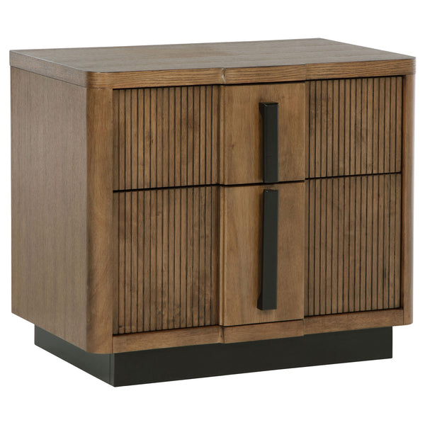 Moraga - 2 Drawer Nightstand - Ash Brown