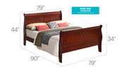 Panel Sleigh Bed - R&R Furniture Gallery (Fountain Valley, CA)