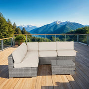 Seating Set With Cushions Handcrafted Wicker Design - R&R Furniture Gallery (Fountain Valley, CA)