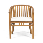 Outdoor Wooden Dining Chairs With Cushions (Set of 2) - R&R Furniture Gallery (Fountain Valley, CA)