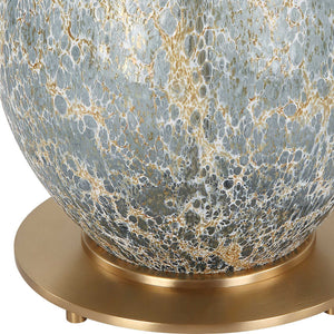 Atmosphere - Tall Table Lamp - Blue / Brass / Bronze