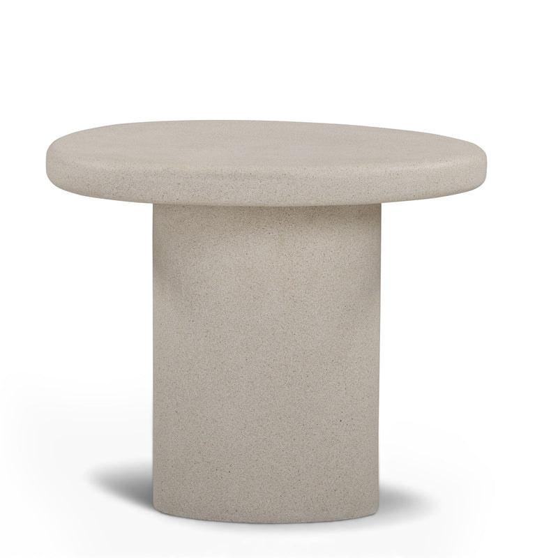 Jade - Concrete Side Table - R&R Furniture Gallery (Fountain Valley, CA)