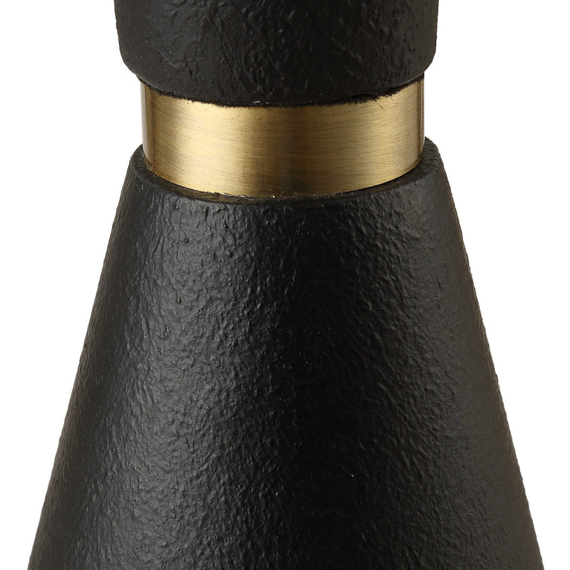 Layla - Black Tapered Floor Lamp