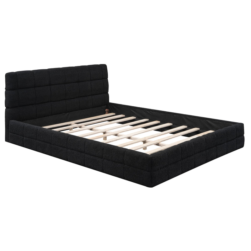 Upholstered Platform Bed With Headboard - R&R Furniture Gallery (Fountain Valley, CA)