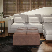 Avalon - Square Coffee Table, Storage Ottoman - R&R Furniture Gallery (Fountain Valley, CA)