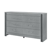 Lorenzo - Dresser With Hidden Jewelry Compartment And Bar Handles In - Silver - R&R Furniture Gallery (Fountain Valley, CA)