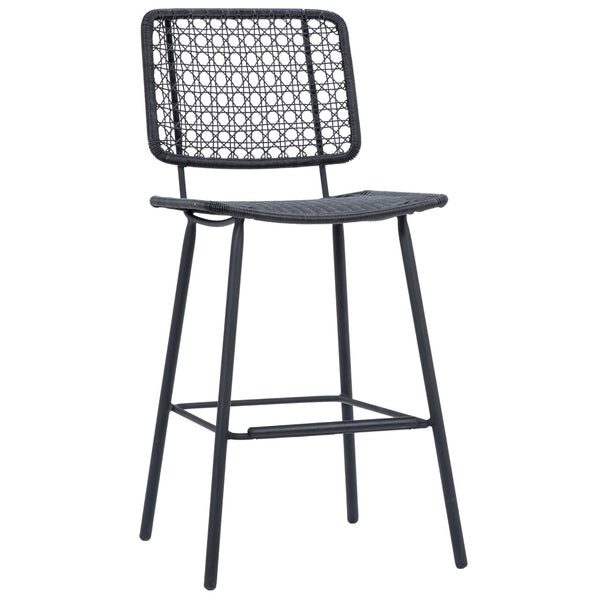 Manalo - Outdoor Counter Stool - Black And Black