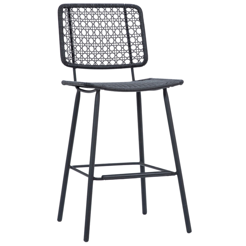 Manalo - Outdoor Counter Stool - Black And Black